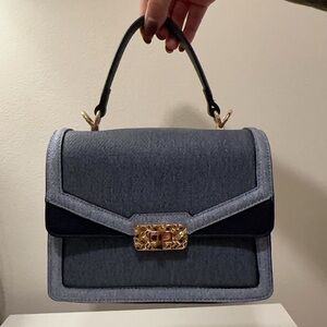 Aldo Chic Blue and Black Shoulder Bag